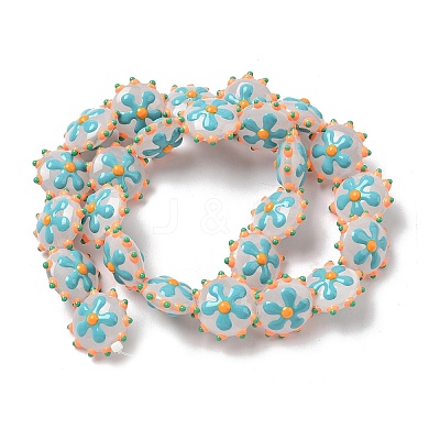 Baking Paint Glass Enamel Beads LAMP-S080-03G-1