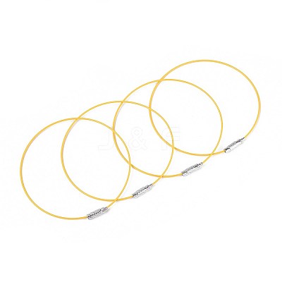 Steel Wire Bracelet Cord DIY Jewelry Making TWIR-R004-02-1