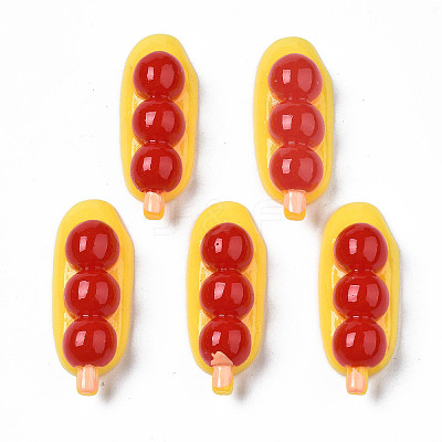 Opaque Epoxy Resin Cabochons CRES-S358-60-1