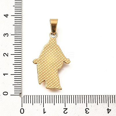 201 Stainless Steel Pendants STAS-Q344-12G-1