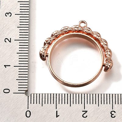 Alloy Open Back Bezel Pendants PALLOY-I223-17RG-1