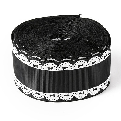 Polyester Printed Grosgrain Ribbon OCOR-I010-06F-1