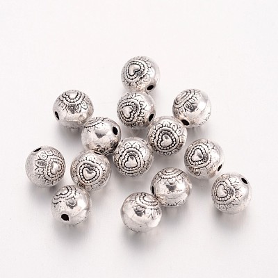 Tibetan Style Alloy Beads TIBEB-2986-AS-NR-1