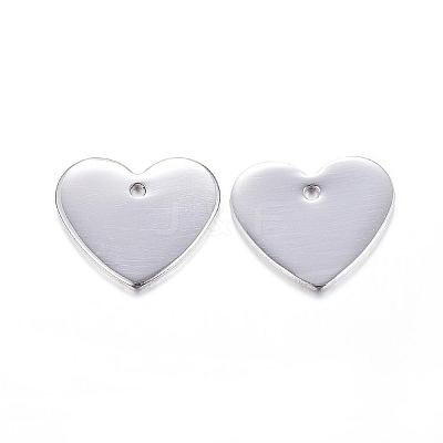 Tarnish Resistant 304 Stainless Steel Stamping Blank Tag Pendants STAS-F084-02P-1