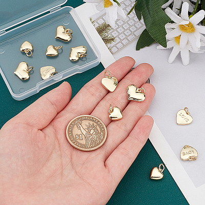 12Pcs 3 Style Brass Pendants KK-FH0002-50-1