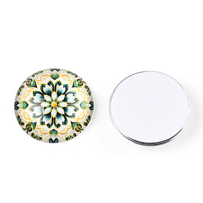 Glass Cabochons GGLA-T004-10-45-1