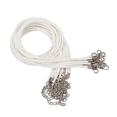 Waxed Cord Necklace Making X-NCOR-T001-82-1