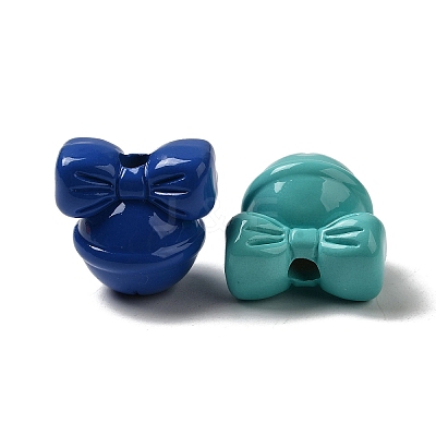 Opaque Baking Paint Acrylic Beads MACR-G064-07-1