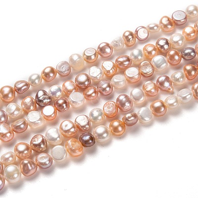Natural Cultured Freshwater Pearl Beads Strands PEAR-L033-45E-01-1