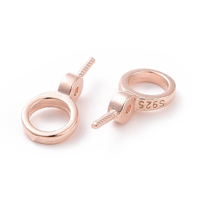 925 Sterling Silver Screw Eye Peg Bails LS-STER-D035-46RG-1
