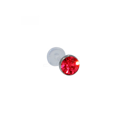 Acrylic Micro Pave Cubic Zirconia Labrets Piercing Jewely for Women Men WG00568-108-1