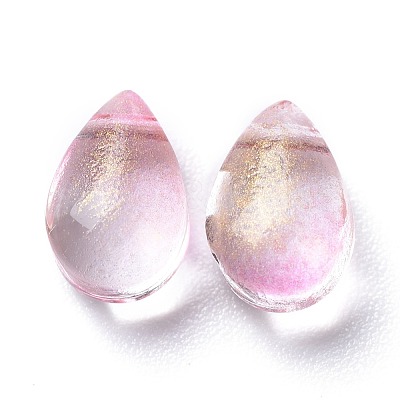 Transparent Glass Charms GGLA-M004-05B-05-1