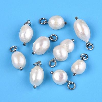 Natural Baroque Keshi Pearl Cultured Freshwater Pearl Pendants LS-PEAR-Q013-01C-1