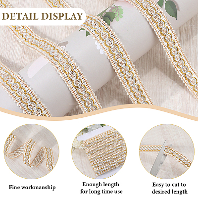 12M Braided Polyester Ribbons SRIB-WH20007-01C-1