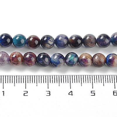Natural Rainbow Tiger Eye Beads Strands G-NH0002-A01-A02-1