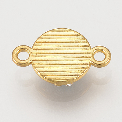 Alloy Rhinestone Links connectors ALRI-S170-25G-1
