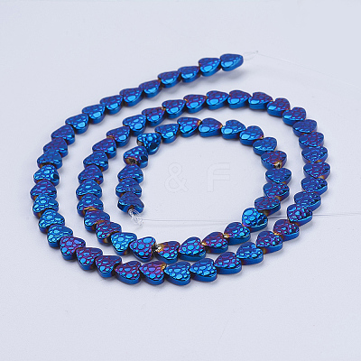 Electroplate Non-magnetic Synthetic Hematite Beads Strands G-J380-6mm-A08-1