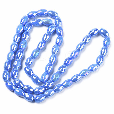 Electroplate Glass Beads Strands EGLA-S194-15A-A-1