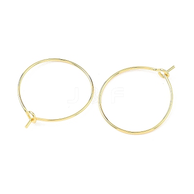 SHEGRACE Brass Hoop Earring Findings XGRPCH295-217G-1