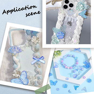 100G Transparent Frosted Resin Beads RESI-SC0003-26-1