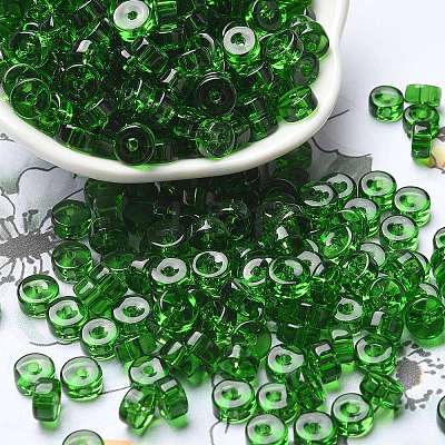 Transparent Colours Glass Seed Beads SEED-E001-T3x6mm-01-1