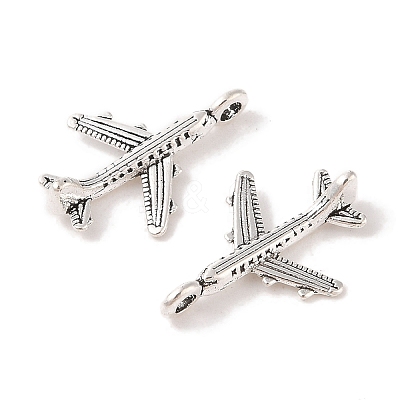 Tibetan Style Alloy Airliner Pendants X-TIBEB-A101638-AS-FF-1