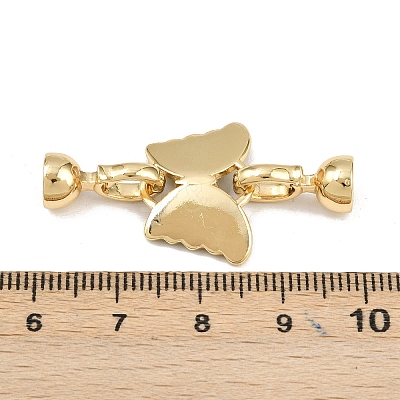 Brass Fold Over Clasps KK-U059-59G-1