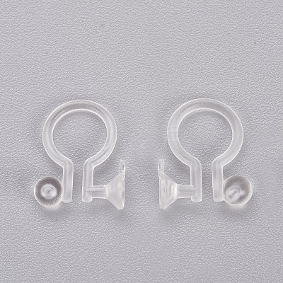 Clear Plastic Clip-on Earring Converter LS-X-KY-P005-01-1