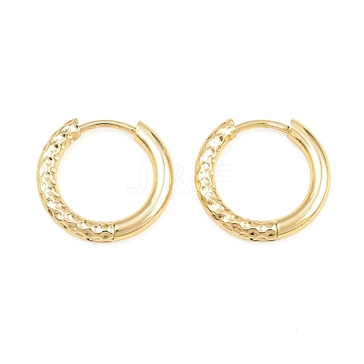 Brass Huggie Hoop Earrings KK-CBA8A92-04G-1
