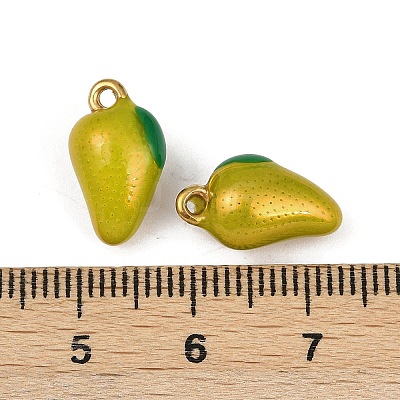304 Stainless Steel Enamel Pendants STAS-Z140-05G-03-1