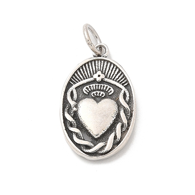 925 Sterling Silver Pendants STER-R008-04AS-06-1