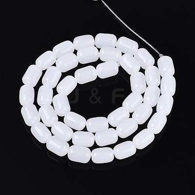 Imitation Jade Glass Beads Strands GLAA-T028-14J-A01-1