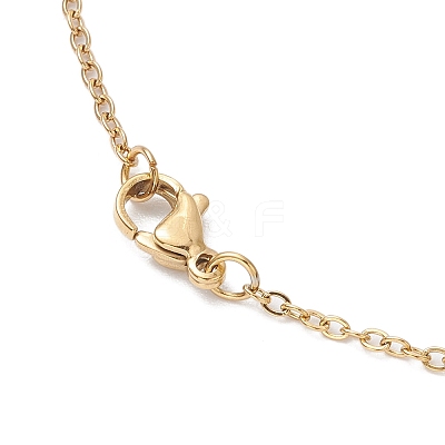 Natural Paua Shell Pendant Necklaces NJEW-JN05141-1