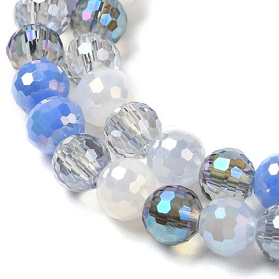 Electroplate Glass Beads Strands EGLA-C007-01A-1