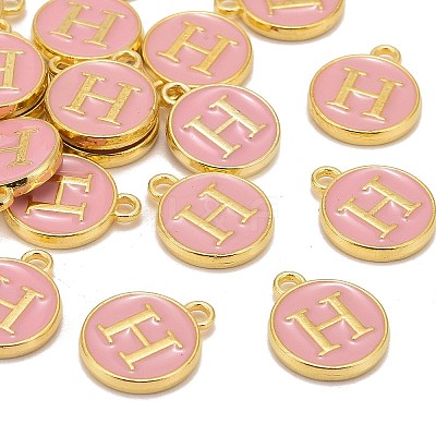 Golden Plated Alloy Enamel Charms LS-ENAM-S118-07H-1