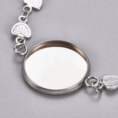 Tarnish Resistant 304 Stainless Steel Bracelet Making STAS-L248-004P-1