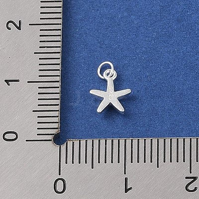 925 Sterling Silver Starfish Charms STER-K181-04S-1