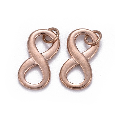 304 Stainless Steel Charms STAS-L218-17RG-1