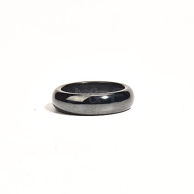 Dyed & Heated Black Agate Finger Rings IK0879-1-1