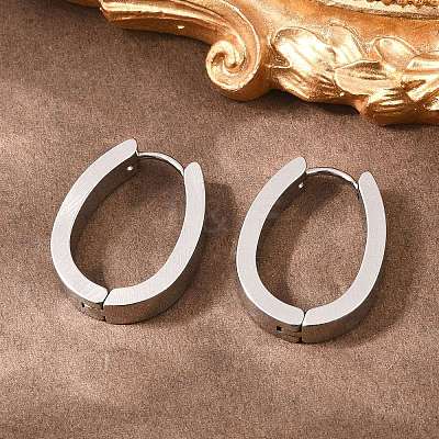 201 Stainless Steel Hoop Earrings EJEW-T056-03P-04-1