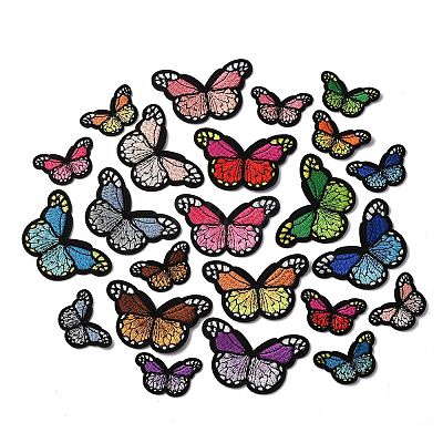 Polyester Embroidery Cloth Iron On/Sew On Patches DIY-U009-03-1