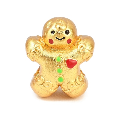Christams Brass Enamel European Beads LS-KK-F922-03E-G-1