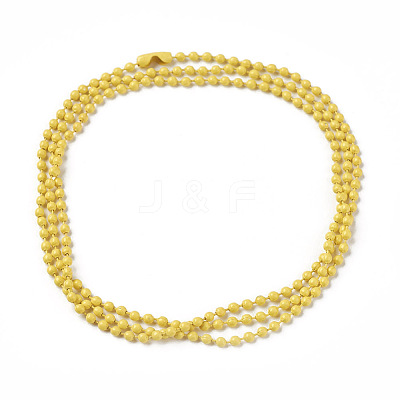 Iron Ball Bead Chains CH-E002-2.4mm-Y10A-1