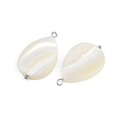 Natural Shell Teardrop Pendants STAS-D378-33P-1
