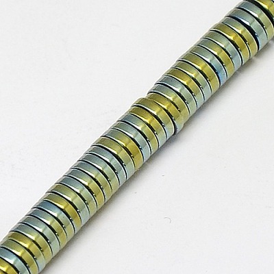 Electroplate Non-magnetic Synthetic Hematite Beads Strands G-J164A-4mm-08-1
