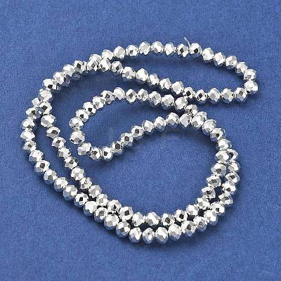 Electroplate Glass Beads Strands EGLA-D030-15B-06-1