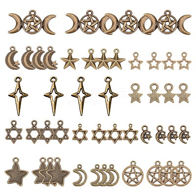Tibetan Style Alloy Pendants TIBEP-SC0001-88-1