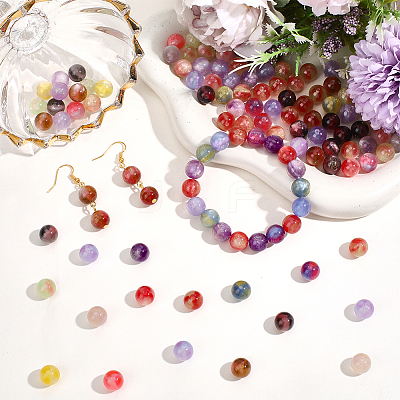 120Pcs Opaque UV Reactive Beads RESI-PA0001-35F-1
