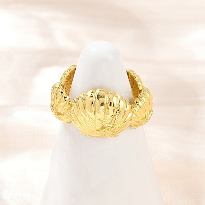Brass Cuff Rings for Women RJEW-H256-17A-G-1