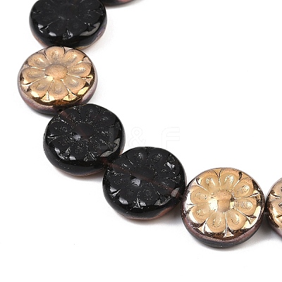 Czech Pressed Glass Beads GLAA-I061-48B-1